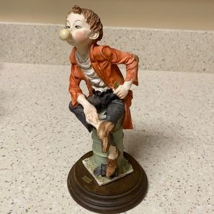 Giuseppe Armani Capodimonte Boy Blowing Bubble Figurine